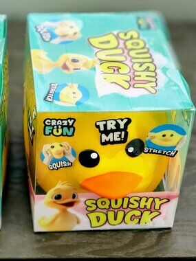 Crazy Fun Squishy Duck Plush Toy - Yellow